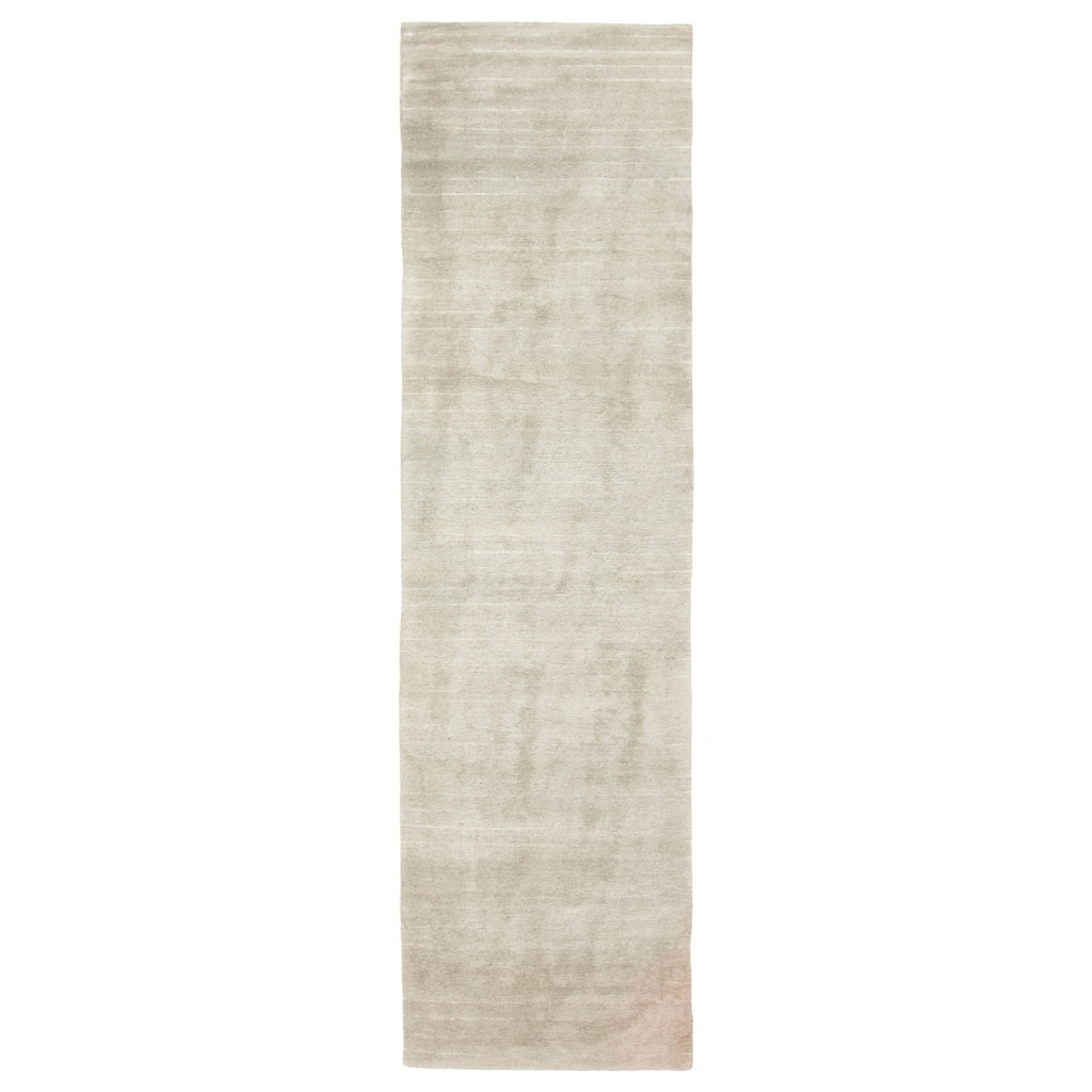 ECARPETGALLERY Hand-knotted Opulence Grey Wool Rug - 3'1 x 11'7