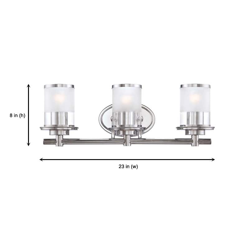 Essence 3 Light Bath Bar - Chrome