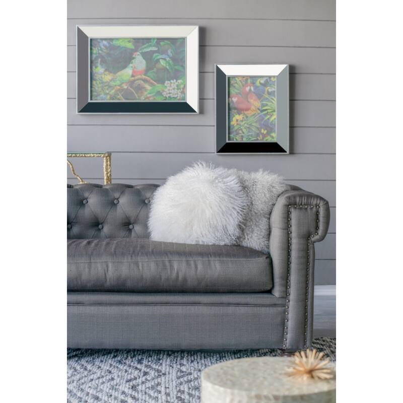 Lamb Fur Round Throw Pillow - 13.75" - White