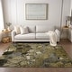 preview thumbnail 64 of 135, Machine Washable Indoor/ Outdoor Modern Floral Chantille Rug