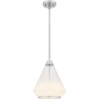 Haze 1-Light Polished Chrome Mini Pendant
