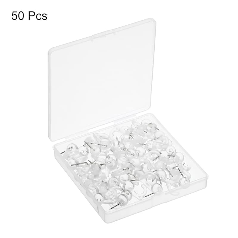 Push Pin Hooks, Plastic Head Wall Thumb Tacks Hanging Nails Pushpin