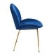 preview thumbnail 3 of 22, Porthos Home Otis Dining Chair, Suede Upholstery, Gold Legs, Armless