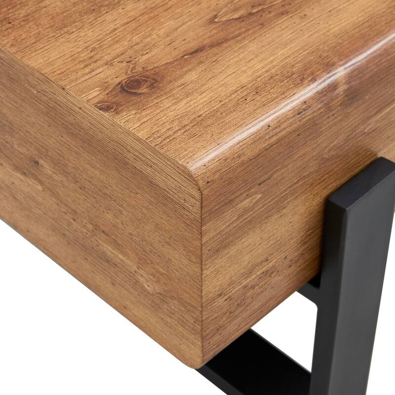 Rectangle Coffee Table 47.24-Inch Modern Coffee Table Tea Table for Living Room, Home Wood Center Table