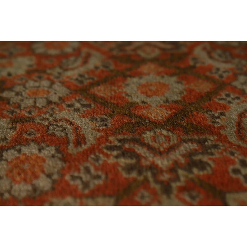 Vegetable Dye Tabriz Persian Area Rug Handmade Oriental Wool Carpet - 9'8"x 13'0"