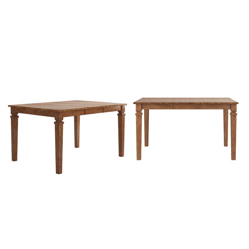 Vikos Solid Wood 48-65.7" Extendable Counter Height Dining Table