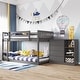 preview thumbnail 2 of 50, Twin over Twin Bunk Bed with 4 Drawers and 3 Shelves