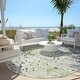 preview thumbnail 52 of 101, Machine Washable Indoor/Outdoor Modern Splatter Chantille Rug Aloe - 8' x 8'