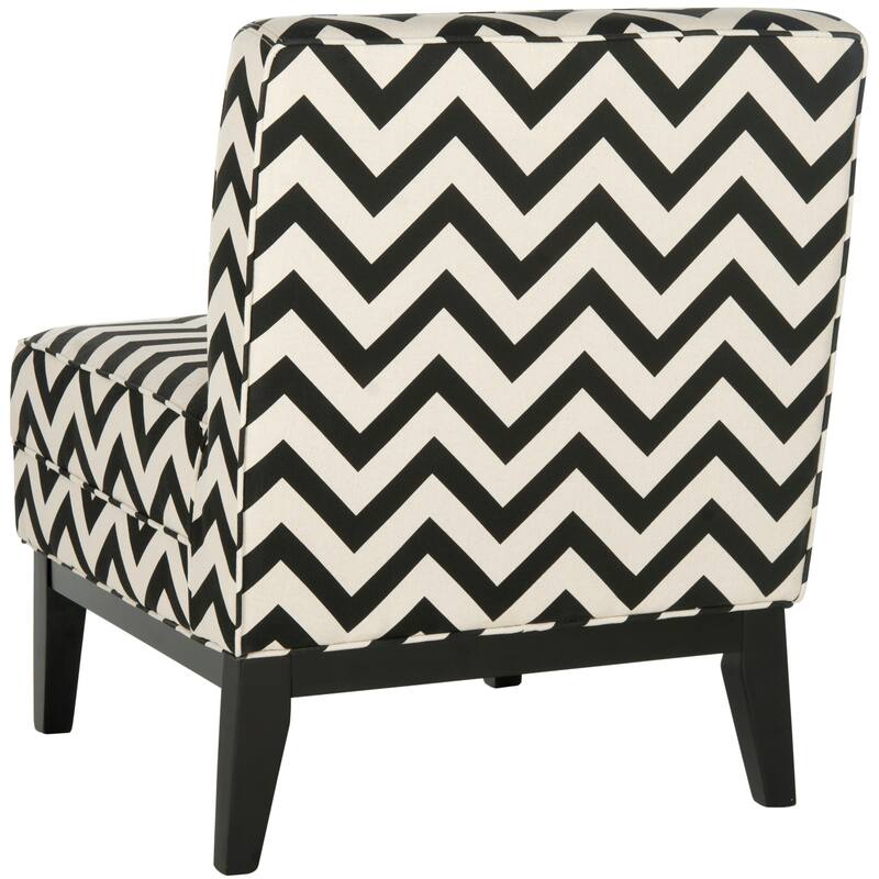 SAFAVIEH Kandice Silver/Cream Chair - 25" W x 32" D x 33" H - 25Wx32Dx33H