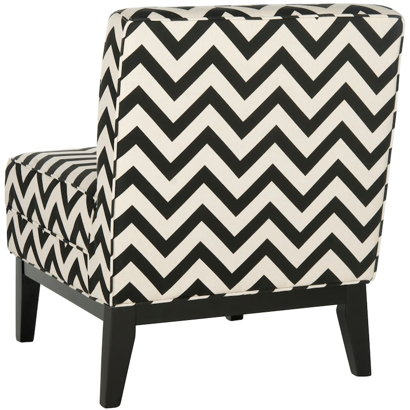 Safavieh Armond Black/ White Chair - 25.2" x 31.9" x 33.1"
