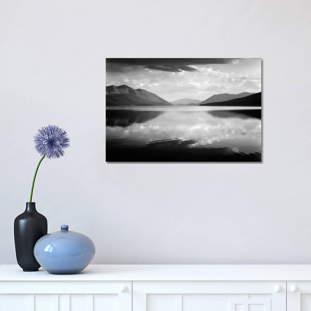 iCanvas "Evening, McDonald Lake, Glacier National Park" by Ansel Adams Canvas Print