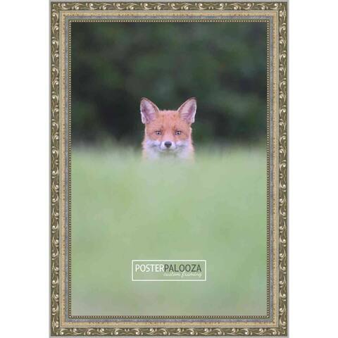 9x11 Traditional Silver Wood Picture Frame - UV Acrylic, Foam Board