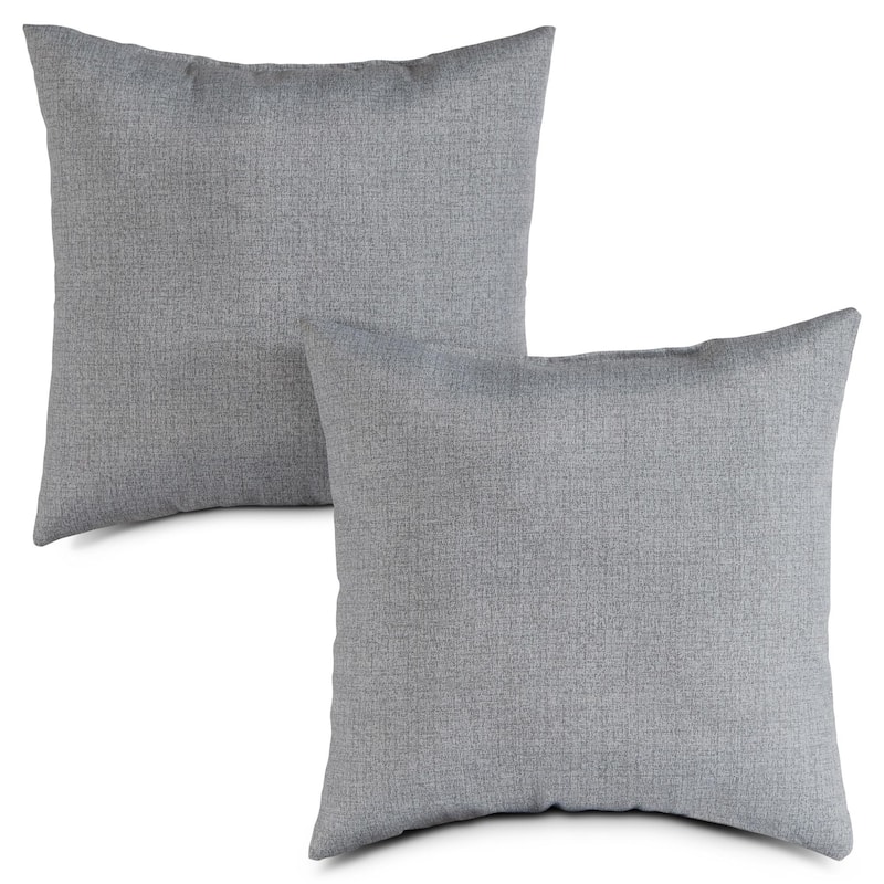 Outdoor 17-inch Square Polyester Accent Pillow (Set of 2)