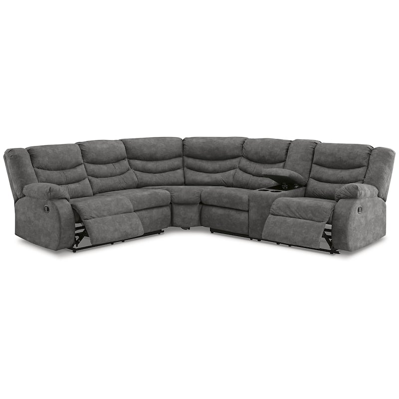 Signature Design by Ashley Partymate 2-Piece Reclining Sectional - 113"W x 99"D x 40"H