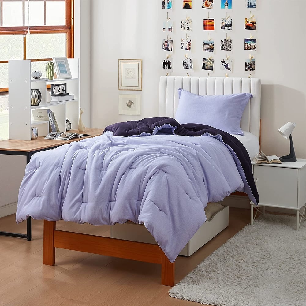 Yoga Pants® - Coma Inducer® Oversized Cooling Comforter Set - Sweet Lavender x Midnight Purple