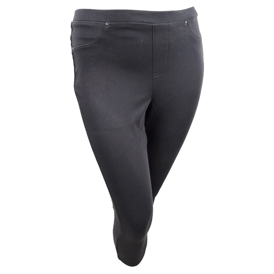 women's plus size white capri leggings