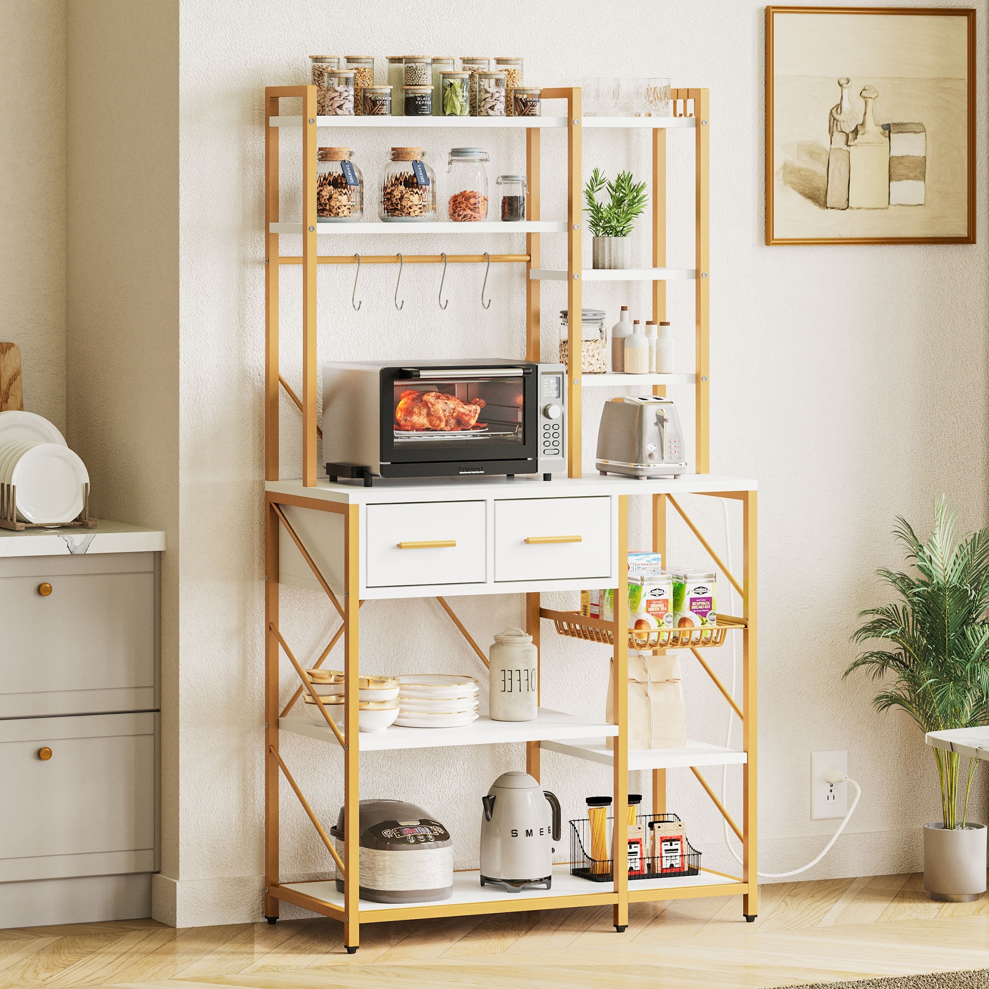 Modern bakers rack hot sale