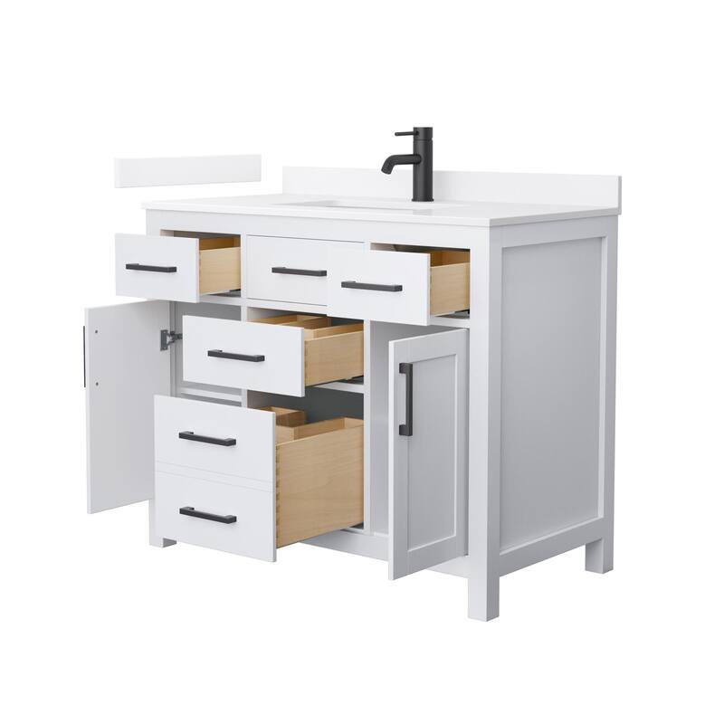 Wyndham Collection WCG2424-42S-QTZ-UNSMXX Beckett 42" Free Standing