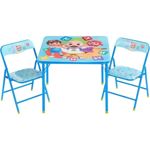 slide 2 of 7, Cocomelon 3 Piece Childrens Table and Chair Set