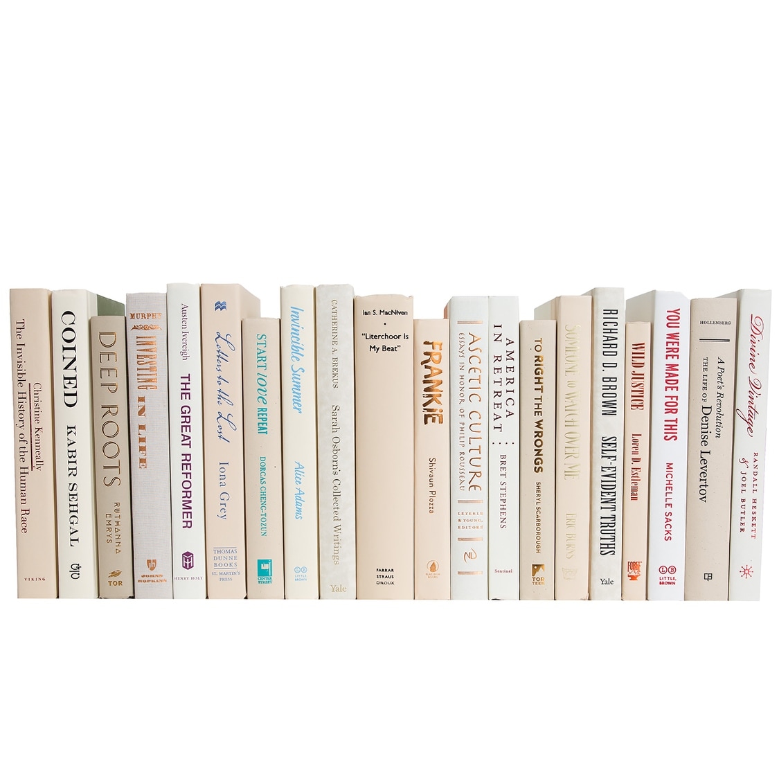 Decorative Books - Beach Books - Beige Books By The Foot