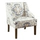 preview thumbnail 20 of 20, Porch & Den Holman Medallion Pattern Upholstered Swoop Armchair