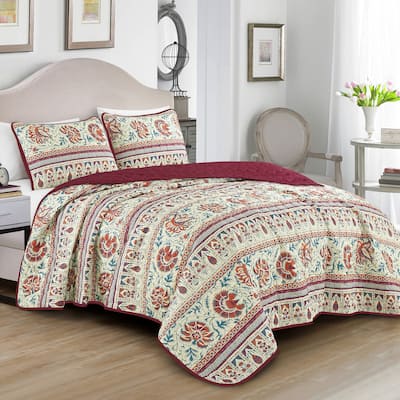 Yanna Luxury 3 Piece Reversible Bedspread