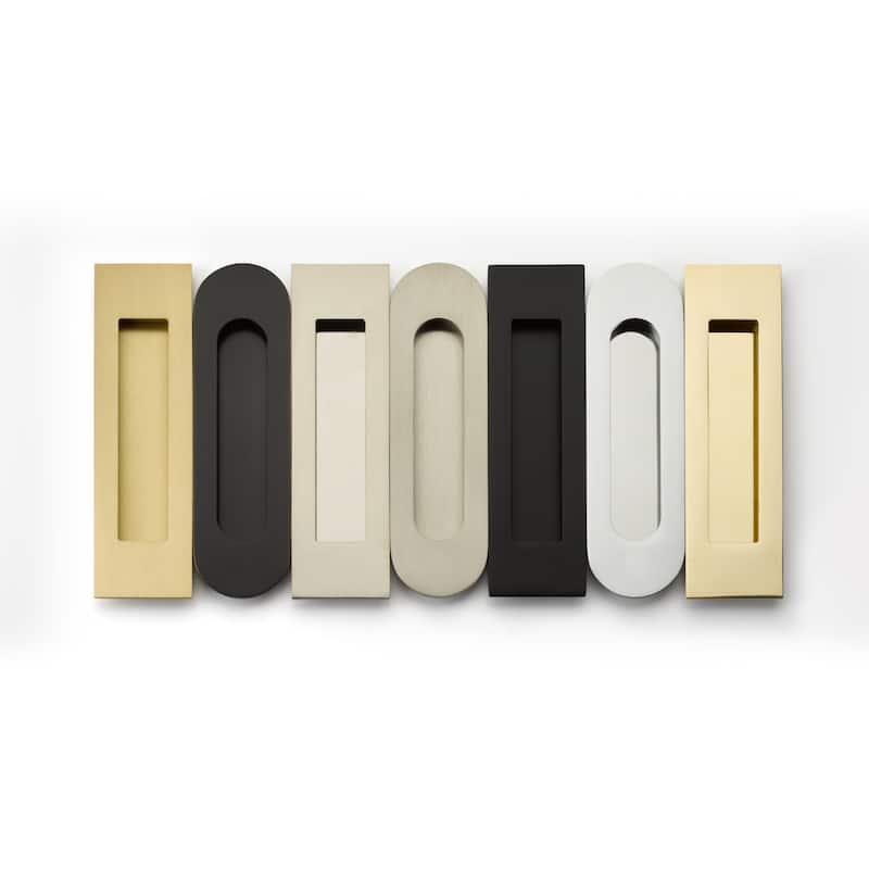 Emtek Narrow Modern Rectangular 7-1/4 Inch Passage Mortise Pocket Door