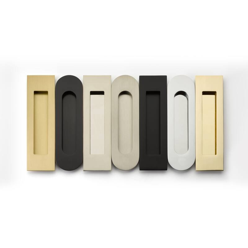 Emtek Narrow Modern Rectangular 7-1/4 Inch Privacy Mortise Pocket Door