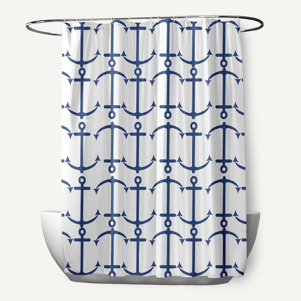 Anchor Pattern Shower Curtain