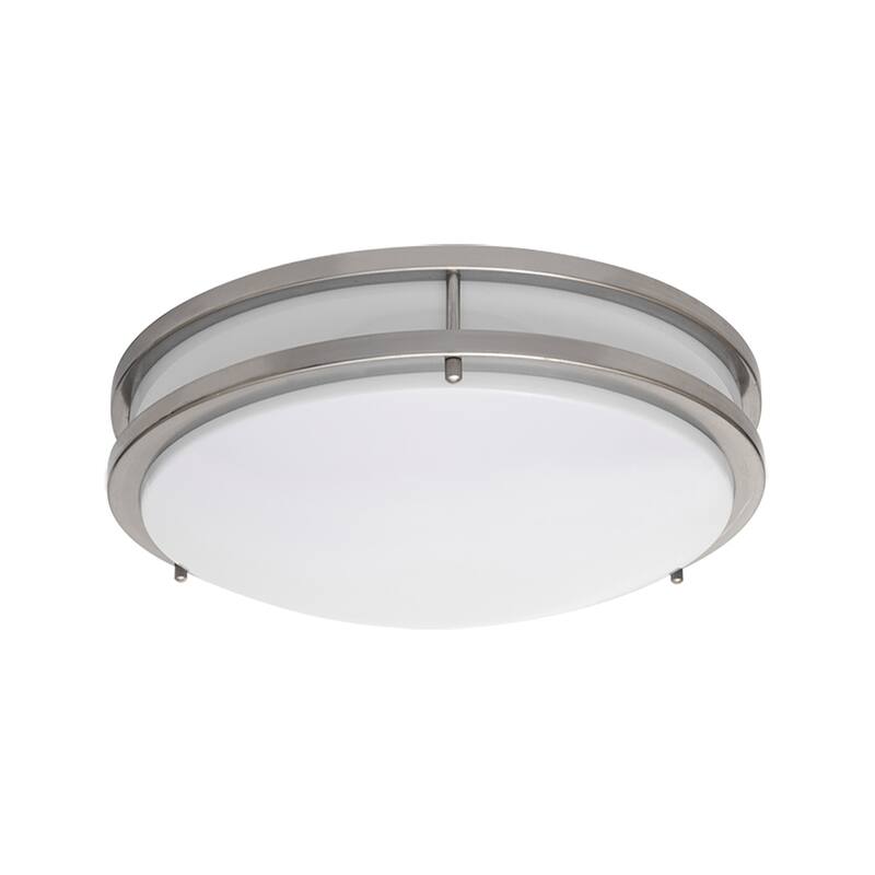 Amax Lighting 35W LED flush mount fixture in Brush Nickel Finish