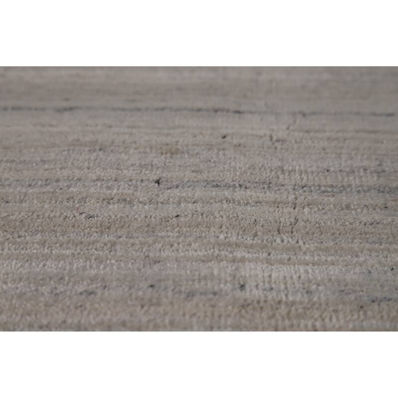 Hand Knotted Oriental 100% Wool Carpet Tribal Tribal Greys & Charcoal Gabbeh Area Rug - 10' 1'' X 8' 0''