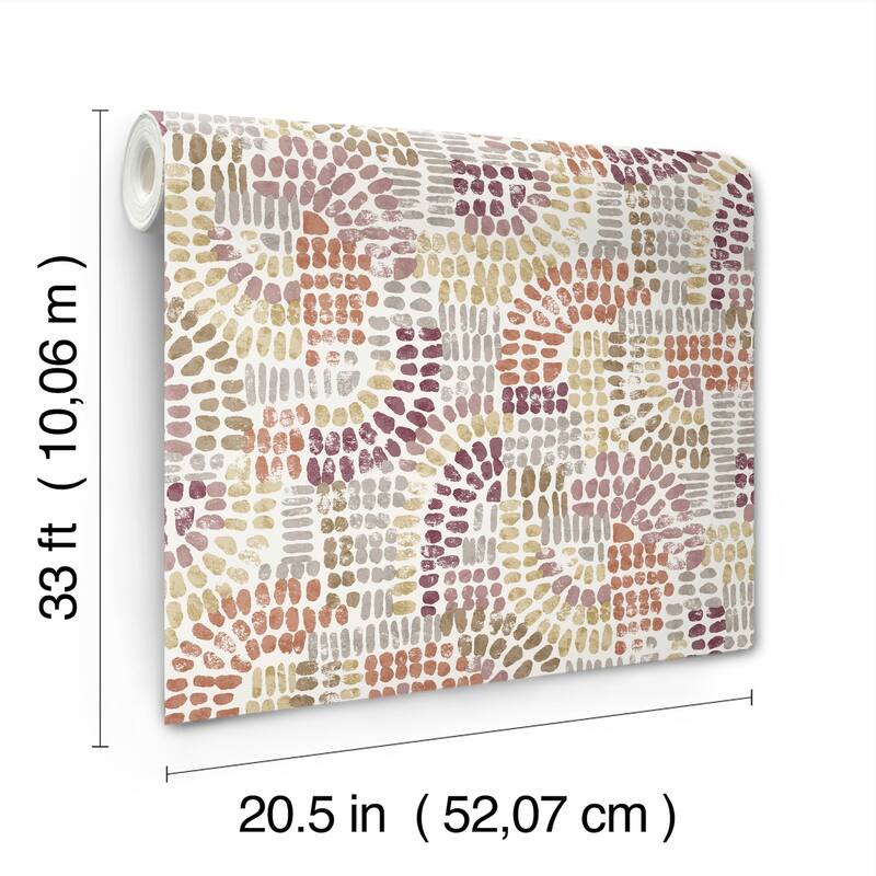 A-Street Prints Wanderer Multicolor Mosiac Wallpaper