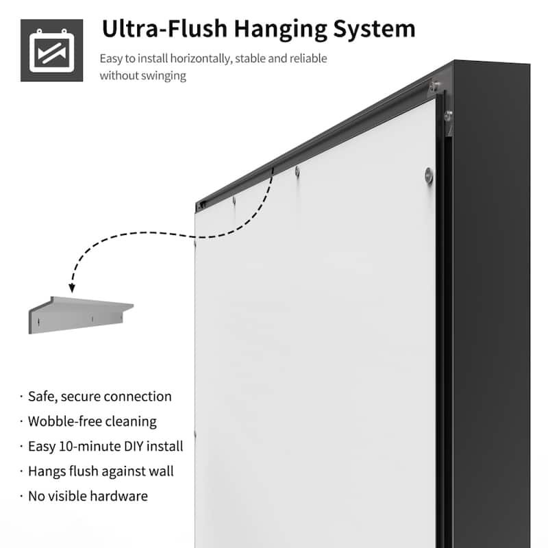 40'' x 24'' Wall Mount Bathroom Vanity Mirror with LED Lights Anti-Fog
