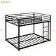 preview thumbnail 8 of 11, Full over Full Metal Bunk Bed, Low Bunk Bed with Ladder