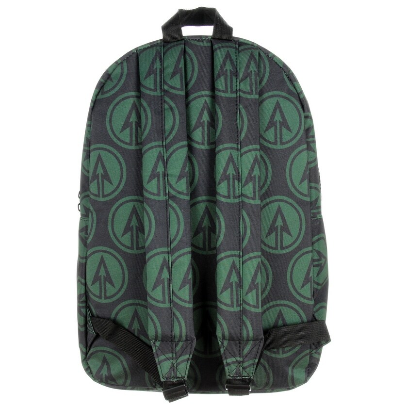 green arrow backpack