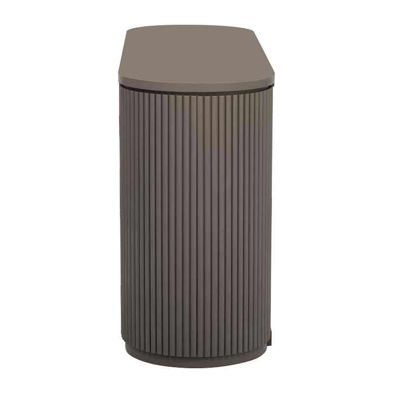 Vertical Striped Door Storage Cabinet