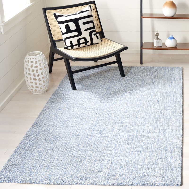 SAFAVIEH Handmade Natural Fiber Najiba Casual Jute Rug - 5' x 8' - Dark Blue