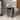 Sloane 17.5" Contemporary Natural Marble Handmade X-Shaped End Table, Gray/Black, by JONATHAN Y.
