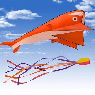 IMAGE 3D Kite Huge Frameless Soft Parafoil Giant Kite Orange
