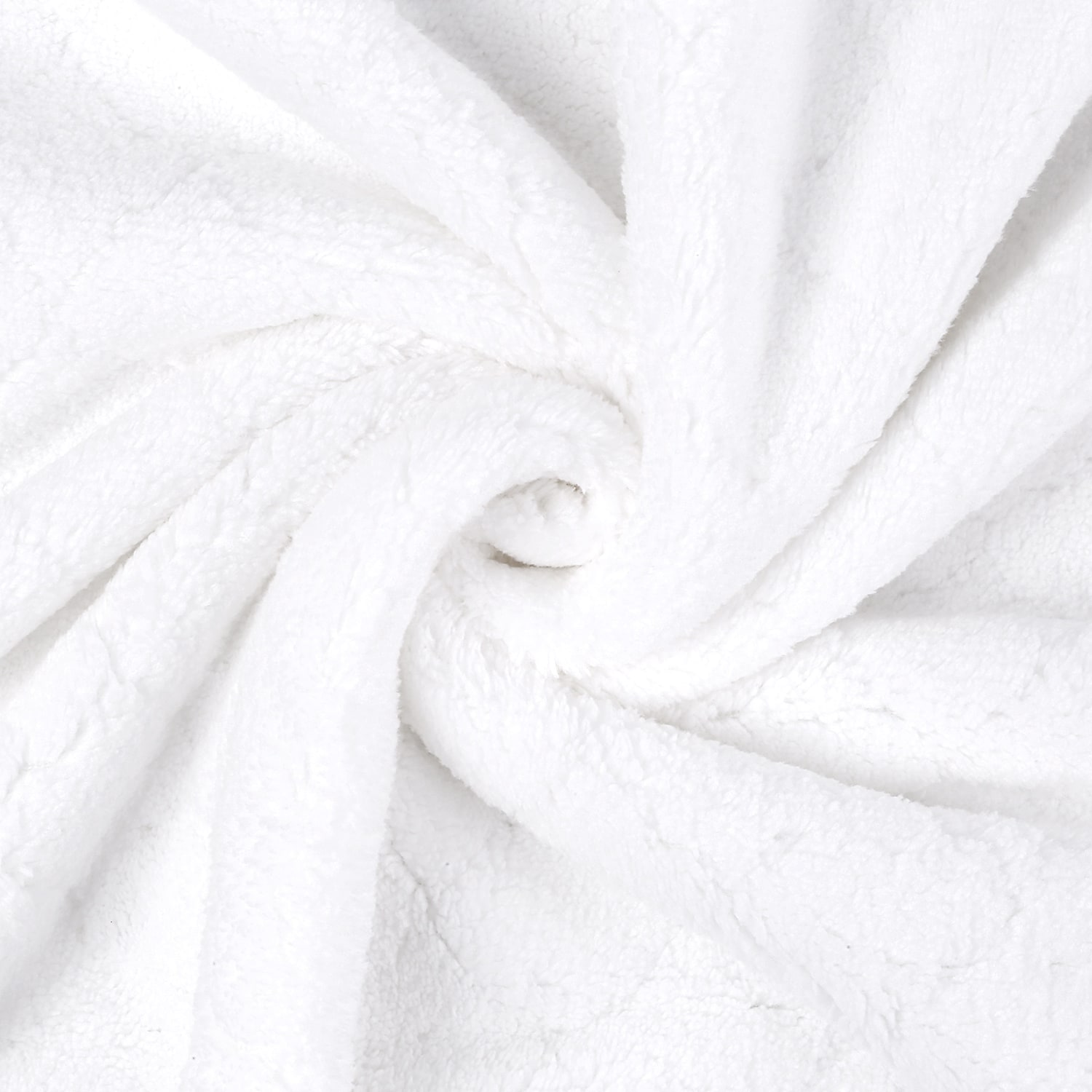Economy Coral Fleece White Towel Set