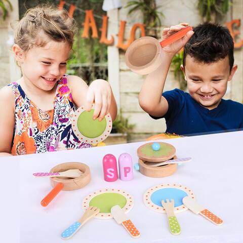 Pretend Play Kitchen Accessories Wooden Play Set Perfect Set Kitchen Accessories Wooden Play Set