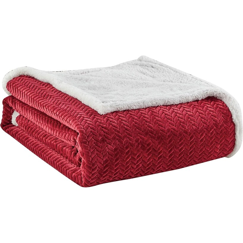 D cor More HomeEssentials Extra Heavy and Plush Chevron Braided