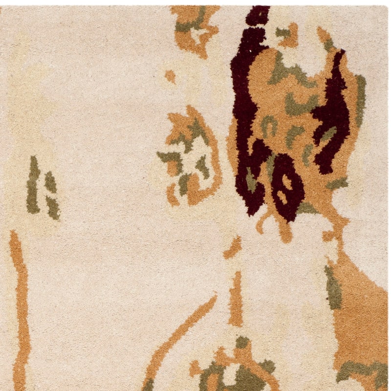 SAFAVIEH Handmade Bella Pavuna Modern Floral Wool Rug