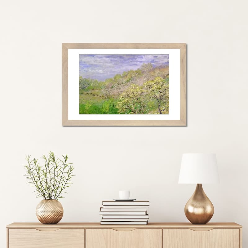 iCanvas "Trees in Blossom" by Claude Monet
