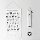 preview thumbnail 4 of 2, Wee Gallery Printed Tapestry - Animal Alphabet