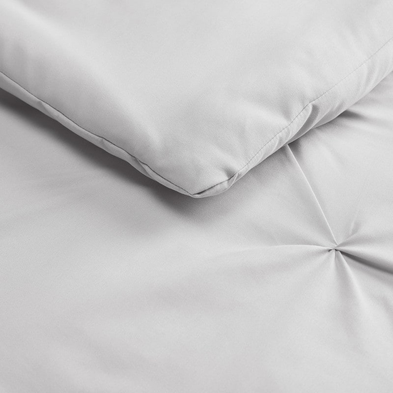 Serta Simply Clean Antimicrobial Pleated 3 Piece Comforter Set