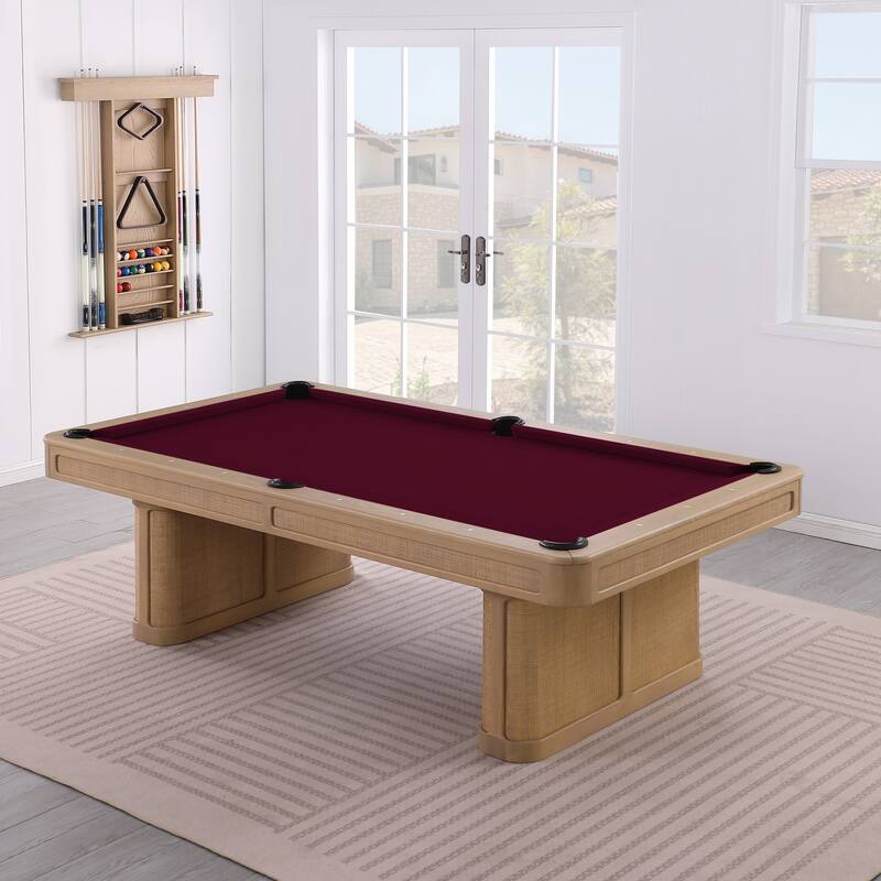 Solara Slate Pool Table 7ft with Dining Top - Gold/Brown