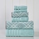 preview thumbnail 7 of 6, Modern Threads Amrapur Overseas 6-Piece - 54"L x 27"W Aqua