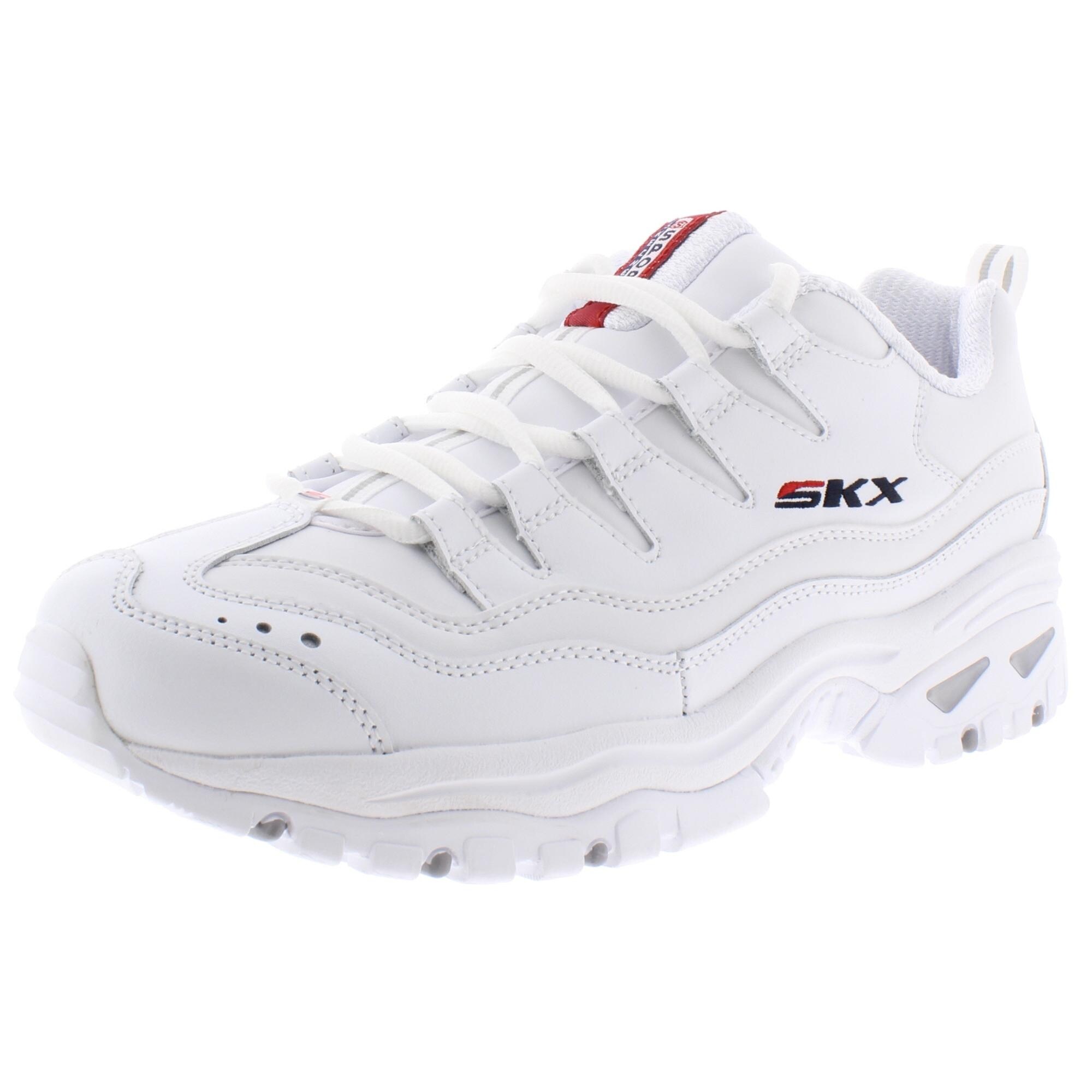 skechers white trainers