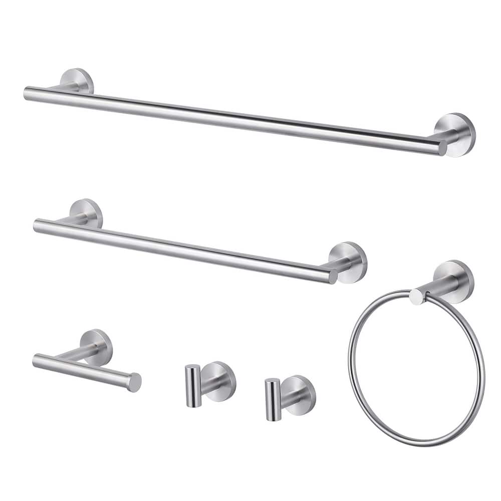 WOWOW 6-Piece Bath Hardware Set with Mounting Hardware